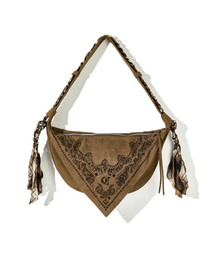 CORD（コード）の「ラスティックストラップバンダナホーボーバッグ_BR（メッセンジャーバッグ）」