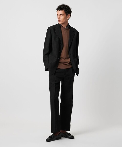 SOVEREIGN（ソブリン）の「＜SOVEREIGN＞カシミヤ リネン サキソニー カバーオール（その他アウター・メンズ・ブラック・L）」の2枚目の写真