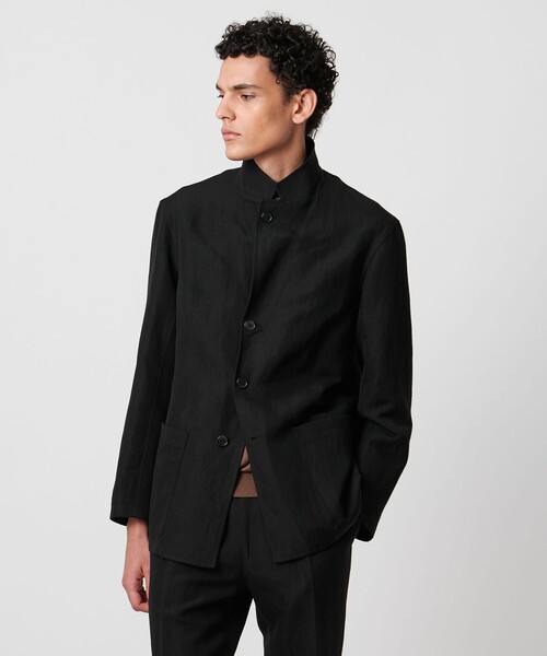 SOVEREIGN（ソブリン）の「＜SOVEREIGN＞カシミヤ リネン サキソニー カバーオール（その他アウター・メンズ・ブラック・L）」の4枚目の写真
