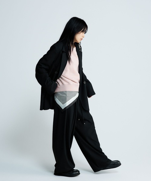 JEANASIS（ジーナシス）の「【SET UP対応】ドロストコクーンパンツ/638827（スラックス・レディース・ブラック/ブラウン/ネイビー系・MEDIUM/SMALL）」の13枚目の写真