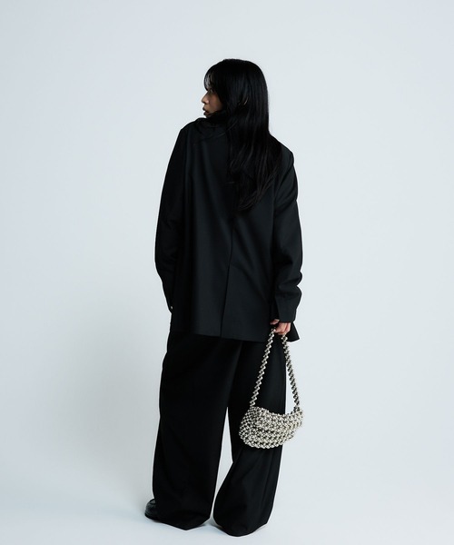 JEANASIS（ジーナシス）の「【SET UP対応】ドロストコクーンパンツ/638827（スラックス・レディース・ブラック/ブラウン/ネイビー系・MEDIUM/SMALL）」の14枚目の写真