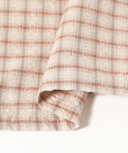 BEAMS PLUS(ビームスプラス)の「Open B.D. Sucker Plaid(シャツ/ブラウス・メンズ・ネイビー/グリーン/レッド・X-LARGE/LARGE/MEDIUM/SMALL)」の13枚目の写真