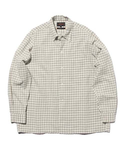 BEAMS PLUS(ビームスプラス)の「Open B.D. Sucker Plaid(シャツ/ブラウス・メンズ・ネイビー/グリーン/レッド・X-LARGE/LARGE/MEDIUM/SMALL)」の14枚目の写真