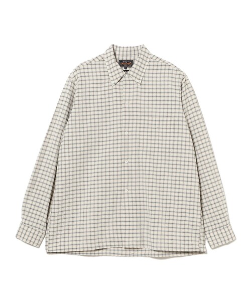 BEAMS PLUS(ビームスプラス)の「Open B.D. Sucker Plaid(シャツ/ブラウス・メンズ・ネイビー/グリーン/レッド・X-LARGE/LARGE/MEDIUM/SMALL)」の21枚目の写真