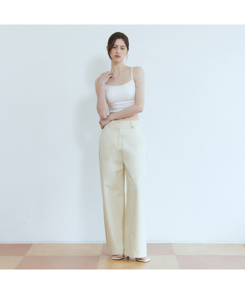ADAUL(アダウル)の「Clear summer cotton wide pants - creambeige(その他パンツ・レディース・その他・S/M)」の1枚目の写真