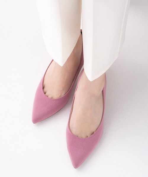 JELLY BEANS（ジェリービーンズ）の「<ふわさら>ポインテッドヒールパンプス【Made in Japan】(113-61603)JELLY BEANS(ジェリービーンズ)（パンプス・レディース・ライトグレー/ピンク・21.5/22/22.5/23/23.5/24/24.5/25/25.5）」の18枚目の写真