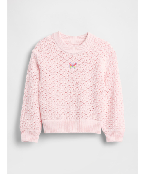 GAP（ギャップ）の「クルーネックセーター (幼児・ベビー)（ニット/セーター・キッズ・マルチ/グリーン/ピンク/イエロー・70cm/80ｃｍ/90cm/95cm/105cm/110cm/100cm）」の3枚目の写真