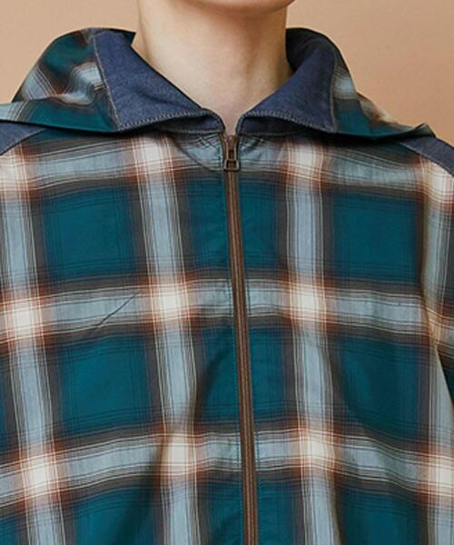 FRAPBOIS（フラボア）の「オンブレー ブルゾン（シャツ/ブラウス・レディース・グリーン/ベージュ・2/1）」の7枚目の写真