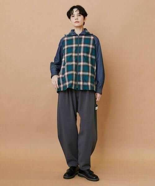 FRAPBOIS（フラボア）の「オンブレー ブルゾン（シャツ/ブラウス・レディース・グリーン/ベージュ・2/1）」の8枚目の写真