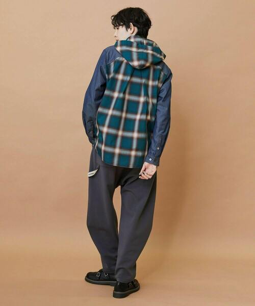 FRAPBOIS（フラボア）の「オンブレー ブルゾン（シャツ/ブラウス・レディース・グリーン/ベージュ・2/1）」の10枚目の写真