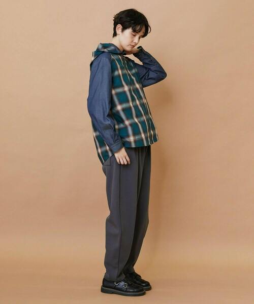 FRAPBOIS（フラボア）の「オンブレー ブルゾン（シャツ/ブラウス・レディース・グリーン/ベージュ・2/1）」の11枚目の写真