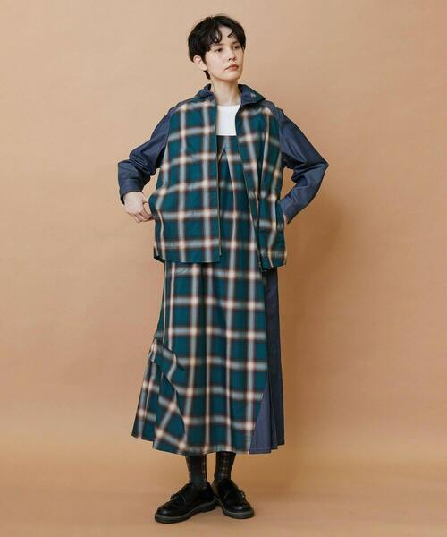 FRAPBOIS（フラボア）の「オンブレー ブルゾン（シャツ/ブラウス・レディース・グリーン/ベージュ・2/1）」の13枚目の写真