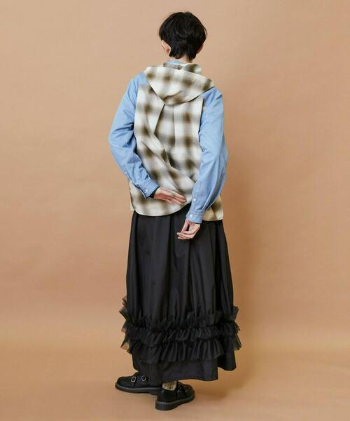 FRAPBOIS（フラボア）の「オンブレー ブルゾン（シャツ/ブラウス・レディース・グリーン/ベージュ・2/1）」の17枚目の写真