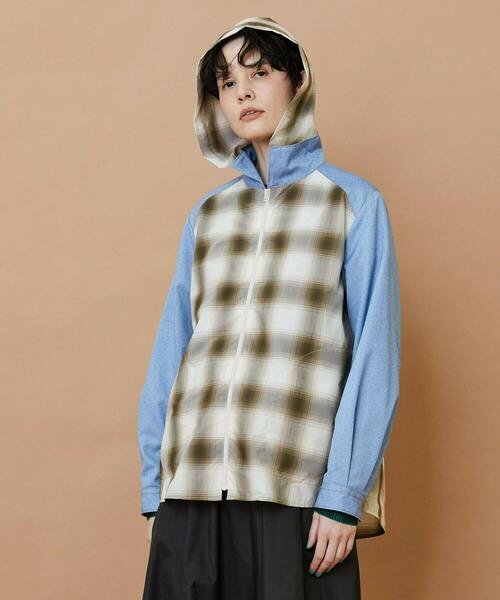 FRAPBOIS（フラボア）の「オンブレー ブルゾン（シャツ/ブラウス・レディース・グリーン/ベージュ・2/1）」の21枚目の写真