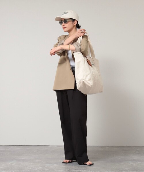 MAQWEL（マクウェル）の「【MAQWEL/マクウェル】AgfT TOTE BAG（トートバッグ・レディース・キナリ/カーキ・FREE）」の8枚目の写真