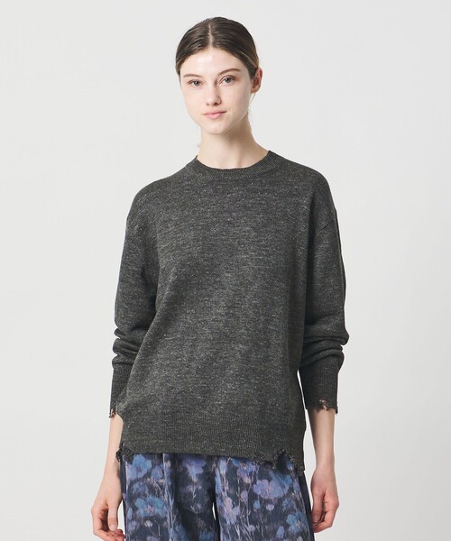 LOEFF（ロエフ）の「＜LOEFF＞ダメージ ニット プルオーバー UNISEX（ニット/セーター・レディース・ダークブラウン/ダークグレー・0/1/2）」の12枚目の写真