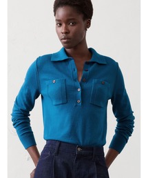 BANANA REPUBLIC FACTORY STORE クラウドソフト ポロヘンリー プルオーバーセーター