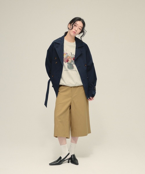 eL(エル)の「【eL】Fower Photo Sweat/641225(スウェット・レディース・ネイビー系/ホワイト系その他・FREE)」の3枚目の写真