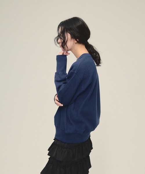 eL(エル)の「【eL】Fower Photo Sweat/641225(スウェット・レディース・ネイビー系/ホワイト系その他・FREE)」の15枚目の写真