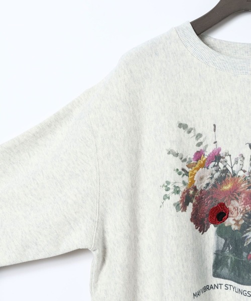 eL(エル)の「【eL】Fower Photo Sweat/641225(スウェット・レディース・ネイビー系/ホワイト系その他・FREE)」の18枚目の写真