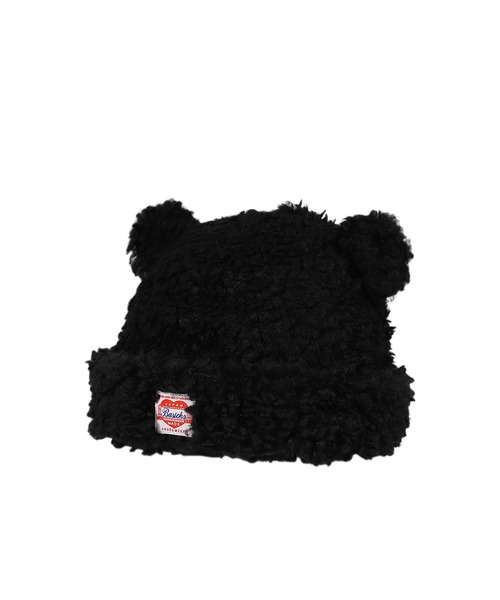 BASICKS（ベイシックス）の「BEAR BEANIE（ニットキャップ/ビーニー・メンズ・ブラック/ダークブラウン・MEDIUM/SMALL）」の3枚目の写真