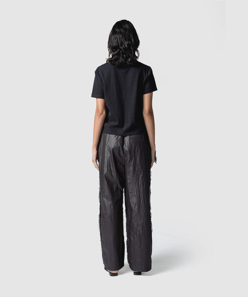 muller of yoshiokubo（ミュラーオブヨシオクボ）の「muller of yoshiokubo ミュラーオブヨシオクボ / RUFFLE CHIFFON PANTS ラッフルフリンジシフォンパンツ / MLS26410（その他パンツ・レディース・ブラック/アイボリー/ブルー・36）」の6枚目の写真