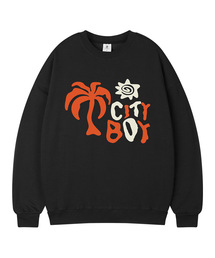 TOPBOY（トップボーイ）の「シティボーイ オーバーサイズ 起毛 プリンティング スウェットシャツ（スウェット）」