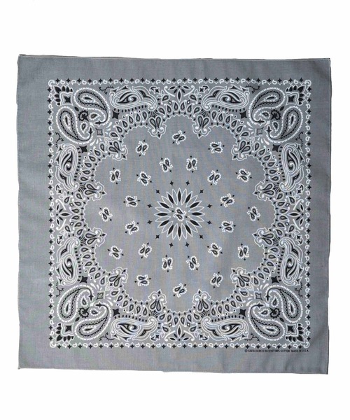 HAV-A-HANK（ハバハンク ）の「【RES】【HAV-A-HANK】PAISLEY　BANDANNA（バンダナ/スカーフ・メンズ・ブラック/カーキ/シルバー/ネイビー系/バーガンディー/グリーン/パープル/ネイビー/ブラック×レッド・FREE）」の9枚目の写真