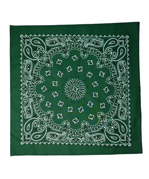HAV-A-HANK（ハバハンク ）の「【RES】【HAV-A-HANK】PAISLEY　BANDANNA（バンダナ/スカーフ・メンズ・ブラック/カーキ/シルバー/ネイビー系/バーガンディー/グリーン/パープル/ネイビー/ブラック×レッド・FREE）」の4枚目の写真