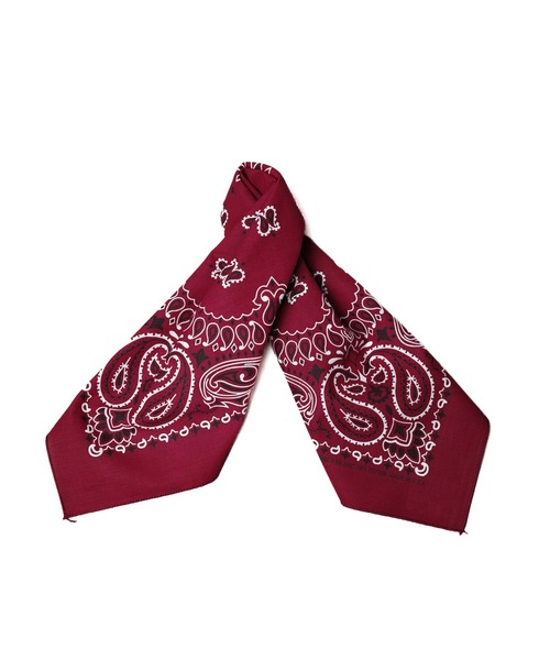 HAV-A-HANK（ハバハンク ）の「【RES】【HAV-A-HANK】PAISLEY　BANDANNA（バンダナ/スカーフ・メンズ・ブラック/カーキ/シルバー/ネイビー系/バーガンディー/グリーン/パープル/ネイビー/ブラック×レッド・FREE）」の12枚目の写真