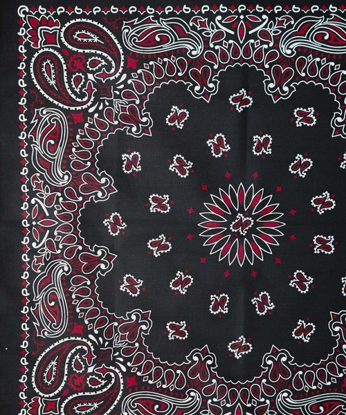 HAV-A-HANK（ハバハンク ）の「【RES】【HAV-A-HANK】PAISLEY　BANDANNA（バンダナ/スカーフ・メンズ・ブラック/カーキ/シルバー/ネイビー系/バーガンディー/グリーン/パープル/ネイビー/ブラック×レッド・FREE）」の21枚目の写真