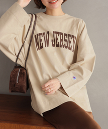 別注【Champion/チャンピオン】16s/1 Jersey L/S Bleach Wash:カットソー