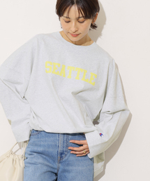 別注【Champion/チャンピオン】16s/1 Jersey L/S Bleach Wash:カットソー