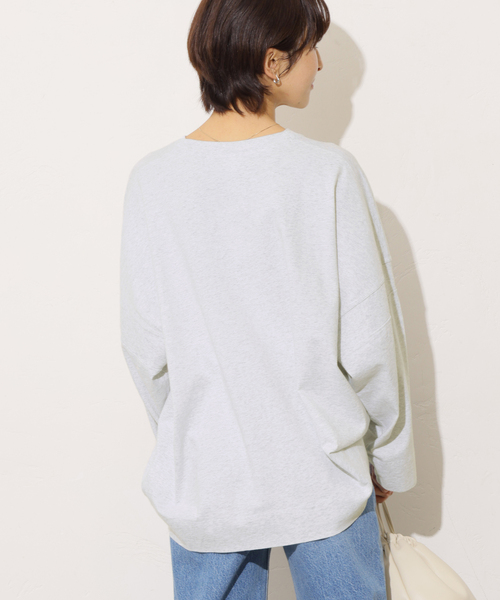 Champion(チャンピオン)の「別注【Champion/チャンピオン】16s/1 Jersey L/S Bleach Wash:カットソー(Tシャツ/カットソー・レディース・ブラック系その他/ベージュ/ライトグレー・FREE)」の19枚目の写真