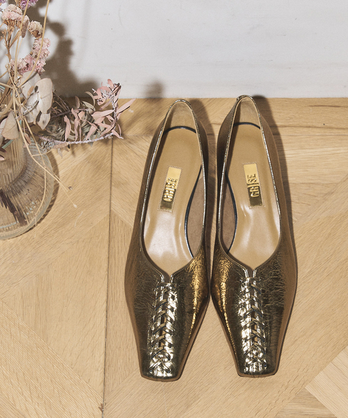 GRISE（グリーズ）の「《追加》GRISE4cmレザーBRAIDEDパンプス（パンプス・レディース・ブラック/ベージュ/ゴールド・22cm/22.5cm/23cm/23.5cm/24cm/24.5cm/25cm）」の7枚目の写真