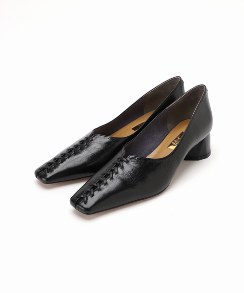 GRISE（グリーズ）の「《追加》GRISE4cmレザーBRAIDEDパンプス（パンプス・レディース・ブラック/ベージュ/ゴールド・22cm/22.5cm/23cm/23.5cm/24cm/24.5cm/25cm）」の19枚目の写真