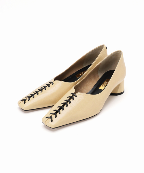 GRISE（グリーズ）の「《追加》GRISE4cmレザーBRAIDEDパンプス（パンプス・レディース・ブラック/ベージュ/ゴールド・22cm/22.5cm/23cm/23.5cm/24cm/24.5cm/25cm）」の20枚目の写真