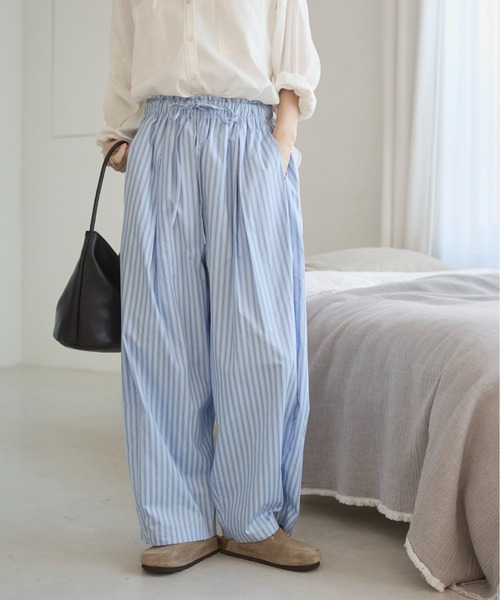 ANGIE（アンジー）の「【セットアップ対応】ストライプイージーパンツ（その他パンツ・レディース・ピンク系その他/ブルー系その他/ホワイト系その他・FREE）」の8枚目の写真