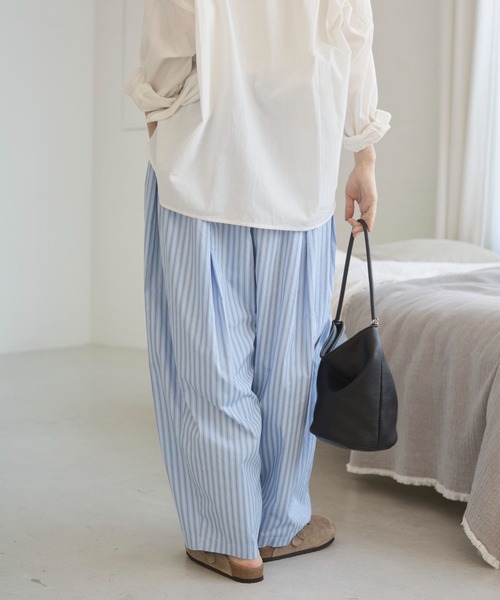 ANGIE（アンジー）の「【セットアップ対応】ストライプイージーパンツ（その他パンツ・レディース・ピンク系その他/ブルー系その他/ホワイト系その他・FREE）」の9枚目の写真
