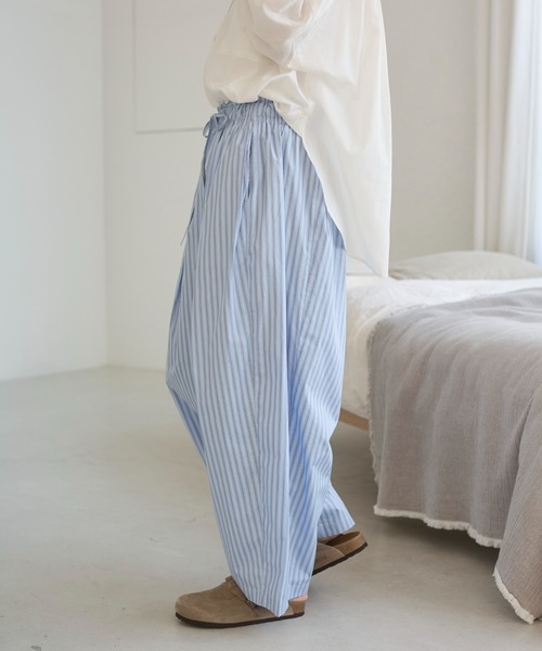 ANGIE（アンジー）の「【セットアップ対応】ストライプイージーパンツ（その他パンツ・レディース・ピンク系その他/ブルー系その他/ホワイト系その他・FREE）」の10枚目の写真