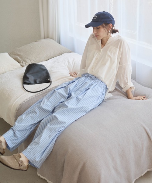 ANGIE（アンジー）の「【セットアップ対応】ストライプイージーパンツ（その他パンツ・レディース・ピンク系その他/ブルー系その他/ホワイト系その他・FREE）」の11枚目の写真