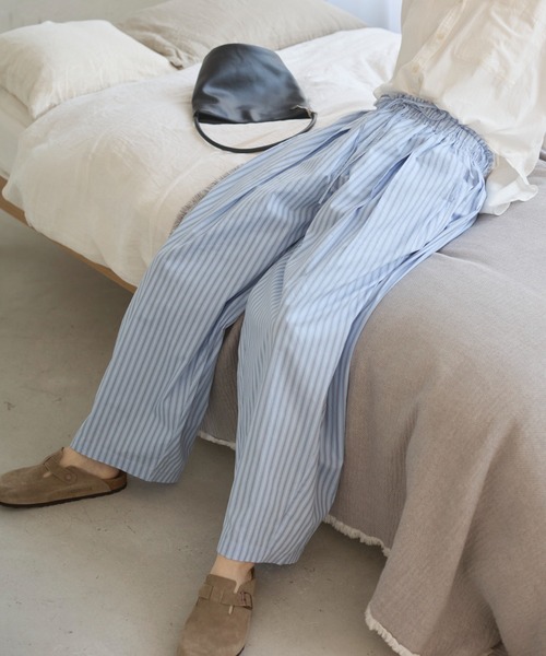 ANGIE（アンジー）の「【セットアップ対応】ストライプイージーパンツ（その他パンツ・レディース・ピンク系その他/ブルー系その他/ホワイト系その他・FREE）」の12枚目の写真