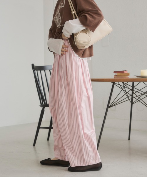 ANGIE（アンジー）の「【セットアップ対応】ストライプイージーパンツ（その他パンツ・レディース・ピンク系その他/ブルー系その他/ホワイト系その他・FREE）」の21枚目の写真