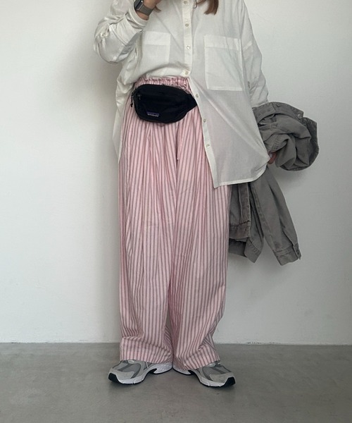 ANGIE（アンジー）の「【セットアップ対応】ストライプ イージー バルーンパンツ（その他パンツ・レディース・ピンク系その他/ブルー系その他/ホワイト系その他・FREE）」の22枚目の写真