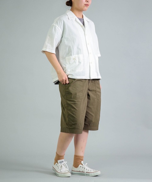 OMNIGOD（オムニゴッド）の「[OMNIGOD womens / オムニゴッド] NCウェザー イージーベーカーショートパンツ（その他パンツ・レディース・オリーブ/ベージュ・1）」の5枚目の写真