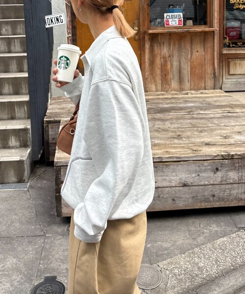 CIAOPANIC TYPY（チャオパニックティピー）の「【UNISEX】裏毛ポロスウェット（ポロシャツ・レディース・ブラック/グレー/イエロー・MEDIUM/LARGE）」の18枚目の写真