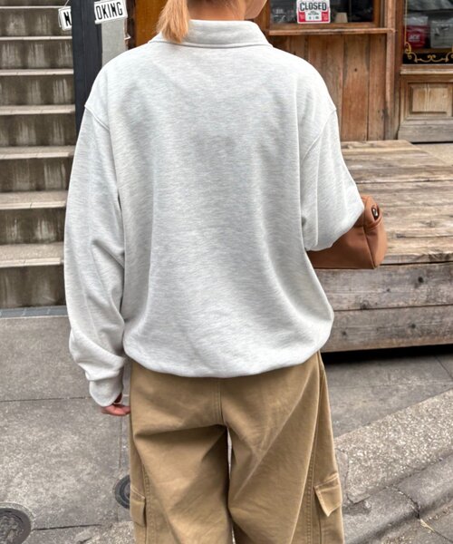 CIAOPANIC TYPY（チャオパニックティピー）の「【UNISEX】裏毛ポロスウェット（ポロシャツ・レディース・ブラック/グレー/イエロー・MEDIUM/LARGE）」の19枚目の写真