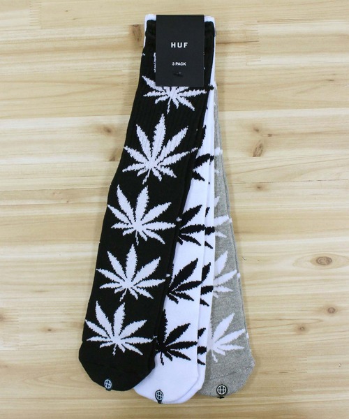 HUF（ハフ）の「エッセンシャルズ プラントライフ ソックス 3足セット ESSENTIALS PLANTLIFE SOCK 3PACK（ソックス/靴下・メンズ・マルチ・O/S）」の5枚目の写真