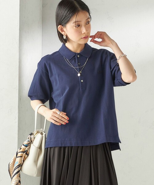 LACOSTE(ラコステ)の「【SHIPS別注】LACOSTE:〈洗濯機可能〉ポロシャツ(ポロシャツ・レディース・ネイビー/ホワイト/ピンク/ブラウン/ブラック・ONE SIZE)」の7枚目の写真