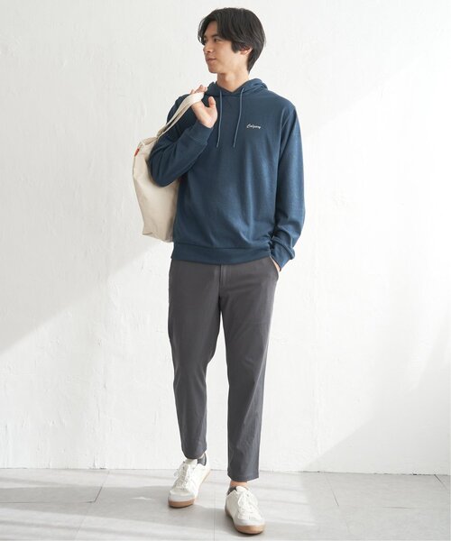 ikka(イッカ)の「ブロックインレイTパーカ(パーカー・メンズ・グリーン/ホワイト/グレー/ネイビー・XL/L/M/S)」の11枚目の写真